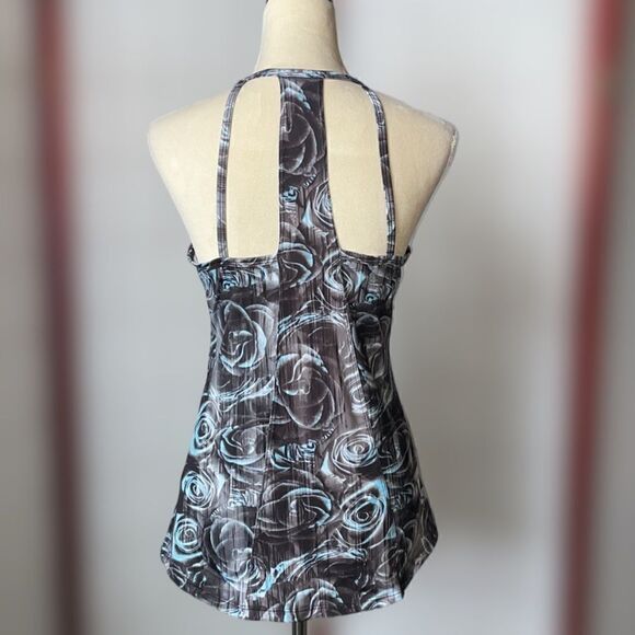 Marina Tec Dry-Wik Athletic Racerback Tank top w/Floral Design (S) - Picture 3 of 10